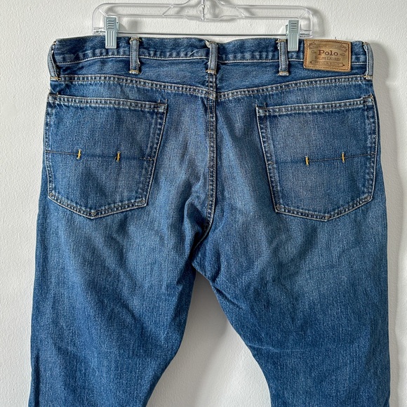 Polo Ralph Lauren Varick Slim Straight Blue Jeans 40x30 - Picture 6 of 10